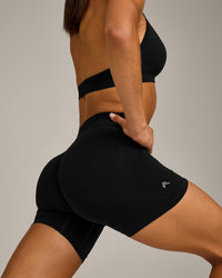 EffortlessLift™ Seamless High Rise Shorts New Branding | Black