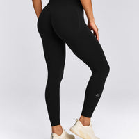 EffortlessLift™ Seamless High Rise Leggings New Branding | Black