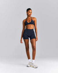 EnhanceLift™ Seamless Minimal Halter Neck Bralette New Branding | True Blue