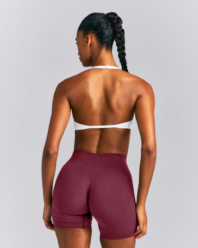 EnhanceLift™ Seamless Minimal Halter Neck Bralette New Branding | White