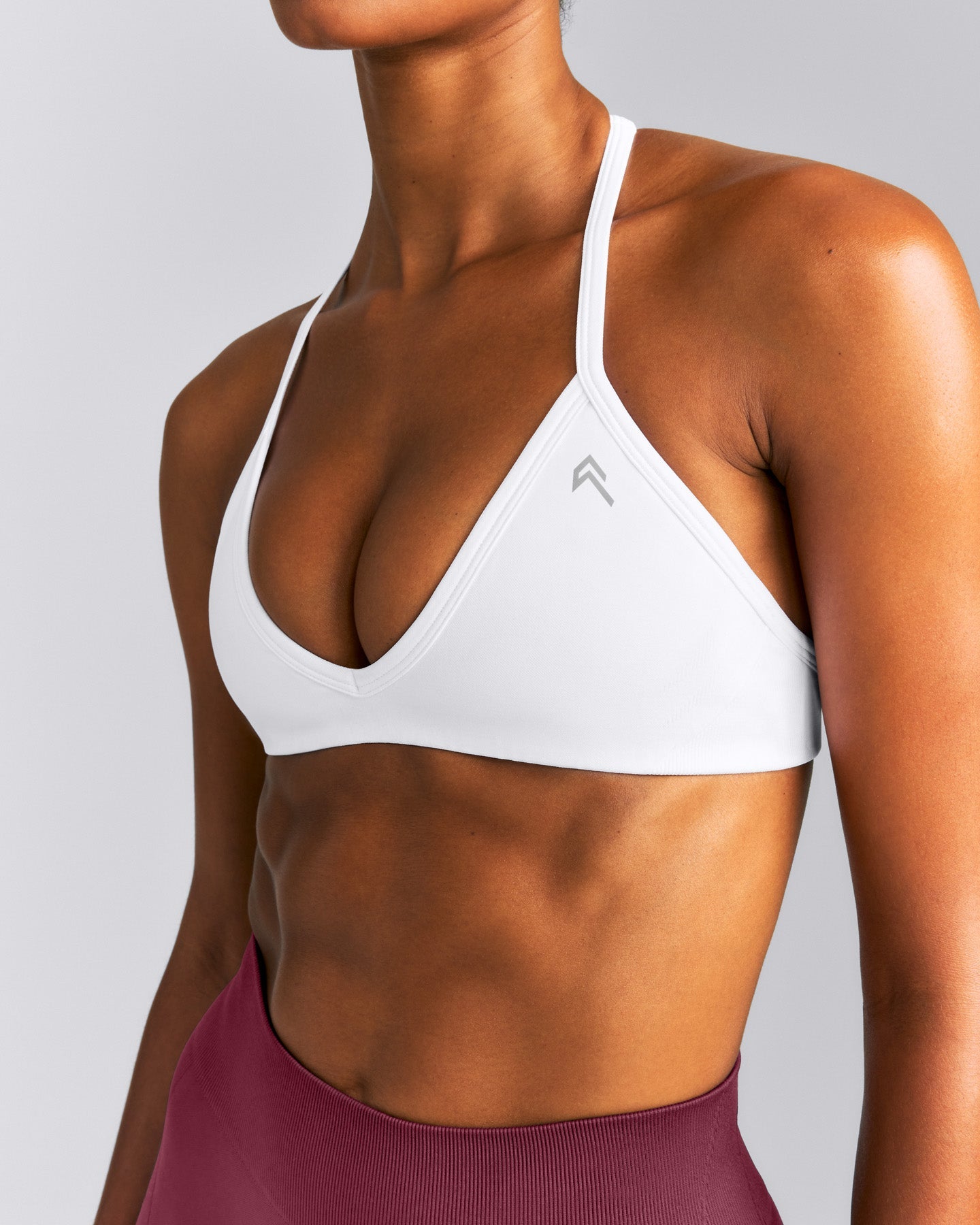 EnhanceLift™ Seamless Minimal Halter Neck Bralette New Branding | White