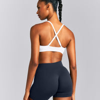 EnhanceLift™ Seamless Strappy Sports Bra New Branding | White