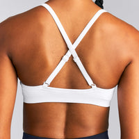 EnhanceLift™ Seamless Strappy Sports Bra New Branding | White