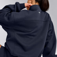 Foundations Cosy 1/4 Zip Sweatshirt | True Blue
