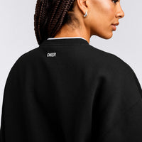 Foundations Cosy Crew Neck Sweatshirt | Black