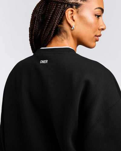 Foundations Cosy Crew Neck Sweatshirt | Black