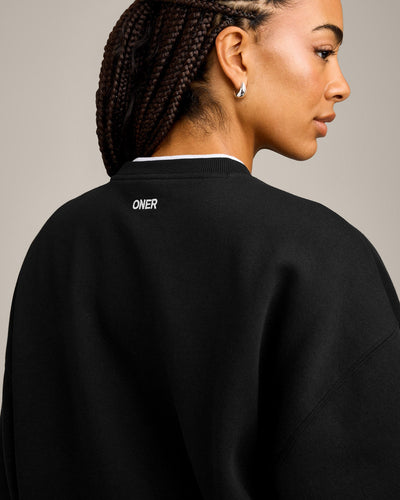 Foundations Cosy Crew Neck Sweatshirt | Black
