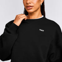 Foundations Cosy Crew Neck Sweatshirt | Black