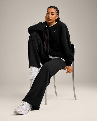 Foundations Cosy Crew Neck Sweatshirt | Black