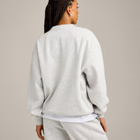 Foundations Cosy Crew Neck Sweatshirt | Light Grey Marl