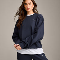 Foundations Cosy Crew Neck Sweatshirt | True Blue