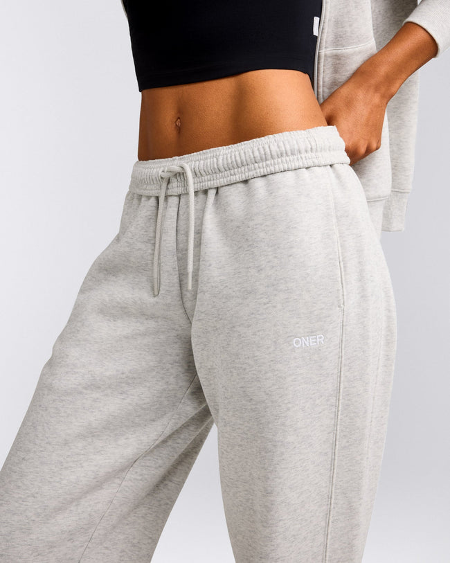 Foundations Cosy Joggers | Light Grey Marl