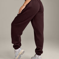 Foundations Cosy Joggers | Plum Brown