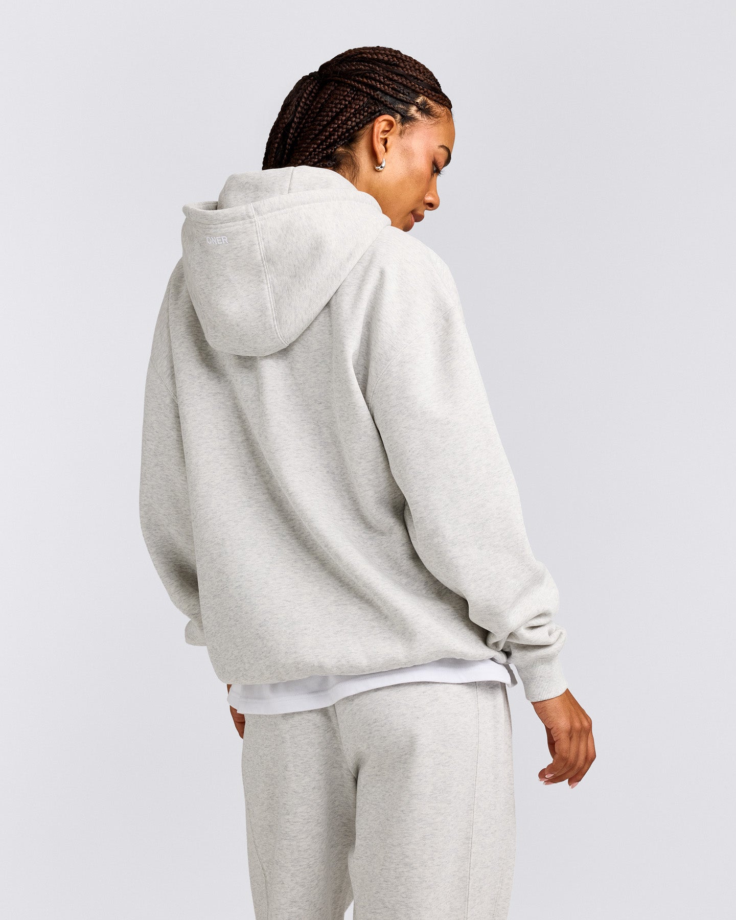 Foundations Cosy Hoodie | Light Gray Marl