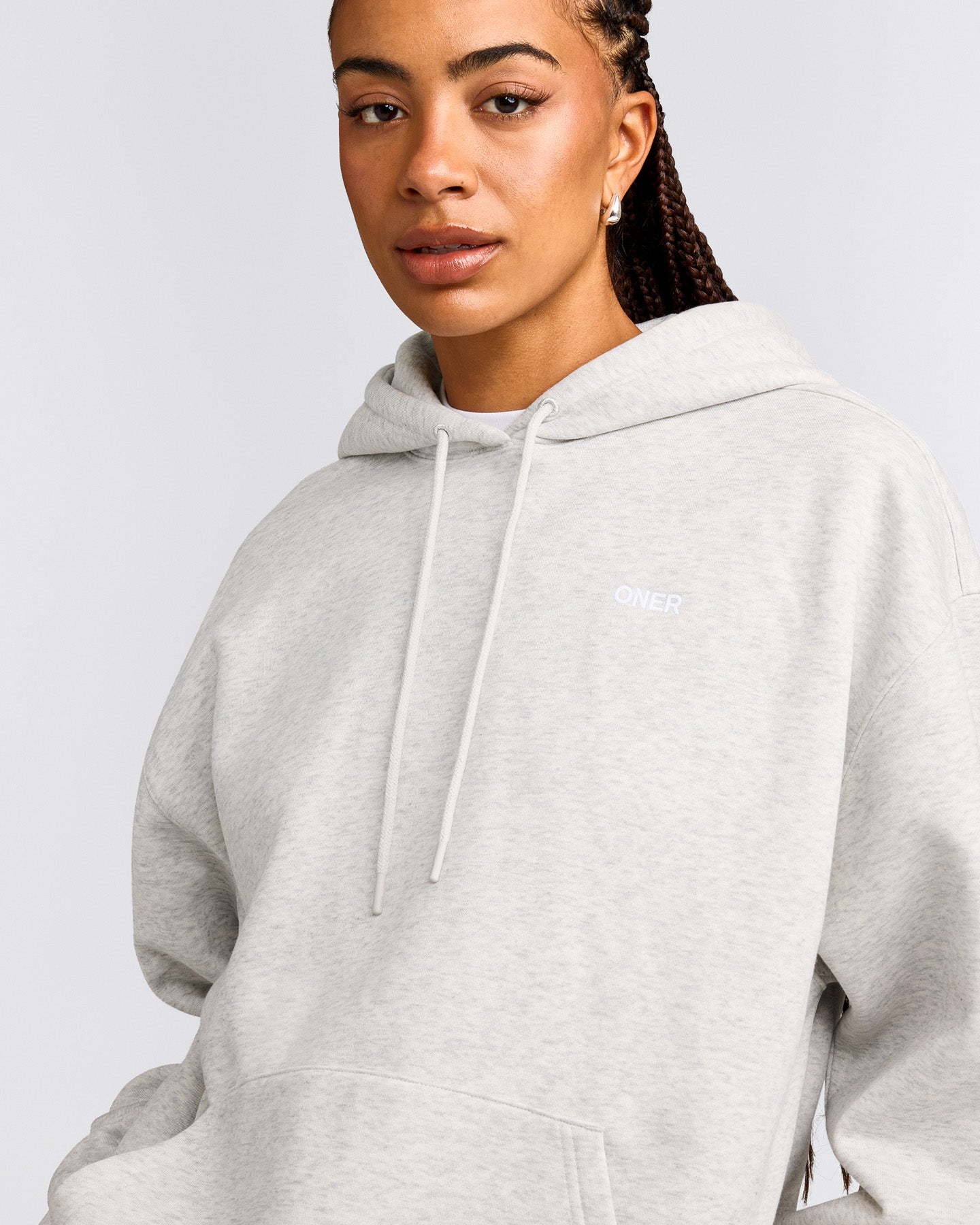 Foundations Cosy Hoodie | Light Gray Marl