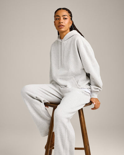 Foundations Cosy Hoodie | Light Grey Marl