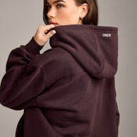 Foundations Cosy Hoodie | Plum Brown