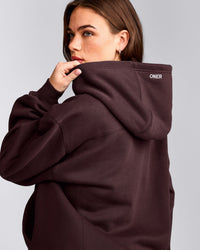 Foundations Cosy Hoodie | Plum Brown