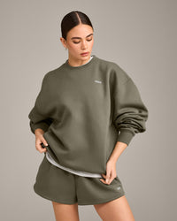 Foundations Cosy Oversized Sweatshirt | Alpine Green