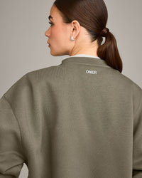 Foundations Cosy Oversized Sweatshirt | Alpine Green