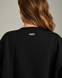 Foundations Cosy Oversized Sweatshirt | Black