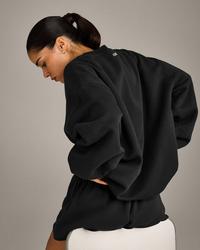Foundations Cosy Oversized Sweatshirt | Soft Black
