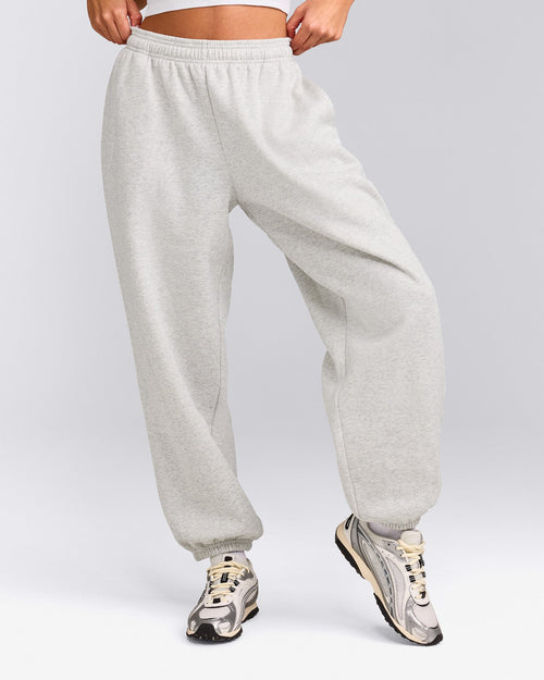 Foundations Cosy Oversized Joggers | Light Gray Marl