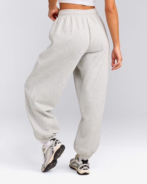 Foundations Cosy Oversized Joggers | Light Gray Marl