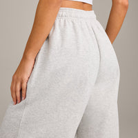 Foundations Cosy Oversized Joggers | Light Grey Marl