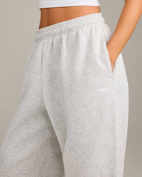 Foundations Cosy Oversized Joggers | Light Grey Marl