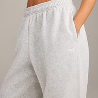 Foundations Cosy Oversized Joggers | Light Grey Marl