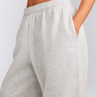 Foundations Cosy Oversized Joggers | Light Grey Marl