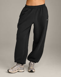 Foundations Cosy Oversized Joggers | Soft Black