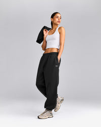 Foundations Cosy Oversized Joggers | Soft Black
