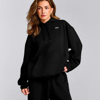 Foundations Cosy Oversized Hoodie | Black