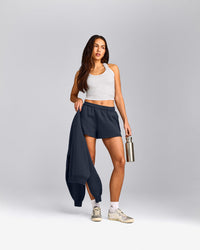 Foundations Cosy Oversized Shorts | True Blue