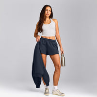 Foundations Cosy Oversized Shorts | True Blue