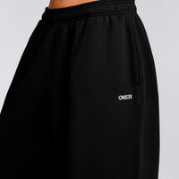 Foundations Cosy Oversized Straight Leg Sweatpants | Black