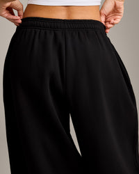 Foundations Cosy Oversized Straight Leg Joggers | Black