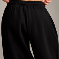 Foundations Cosy Oversized Straight Leg Joggers | Black