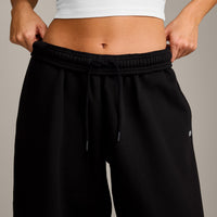 Foundations Cosy Oversized Straight Leg Joggers | Black