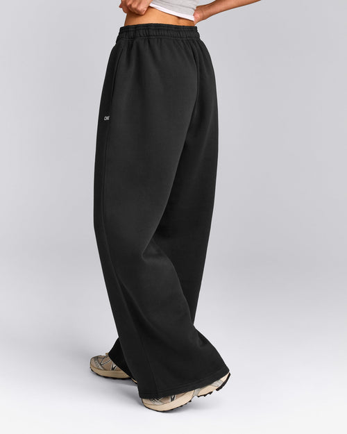 Foundations Cosy Oversized Straight Leg Sweatpants | Soft Black