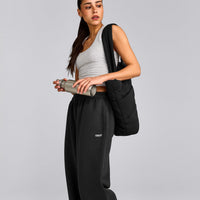 Foundations Cosy Oversized Straight Leg Sweatpants | Soft Black