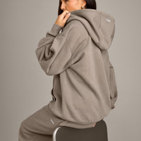 Foundations Cosy Oversized Zip Through Hoodie | Minky
