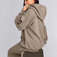 Foundations Cosy Oversized Zip Through Hoodie | Minky