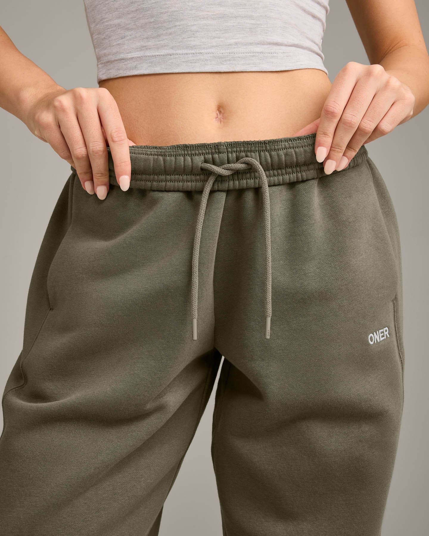 Foundations Cosy Straight Leg Joggers | Alpine Green