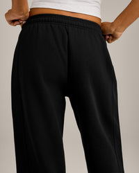 Foundations Cosy Straight Leg Joggers | Black