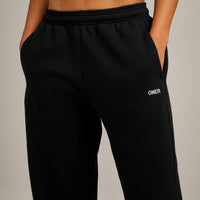 Foundations Cosy Straight Leg Joggers | Black