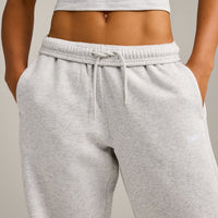 Foundations Cosy Straight Leg Joggers | Light Grey Marl