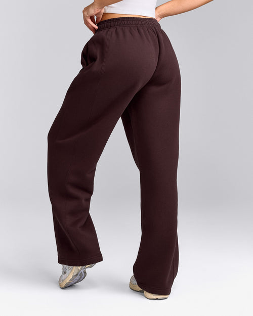 Foundations Cosy Straight Leg Sweatpants | Plum Brown